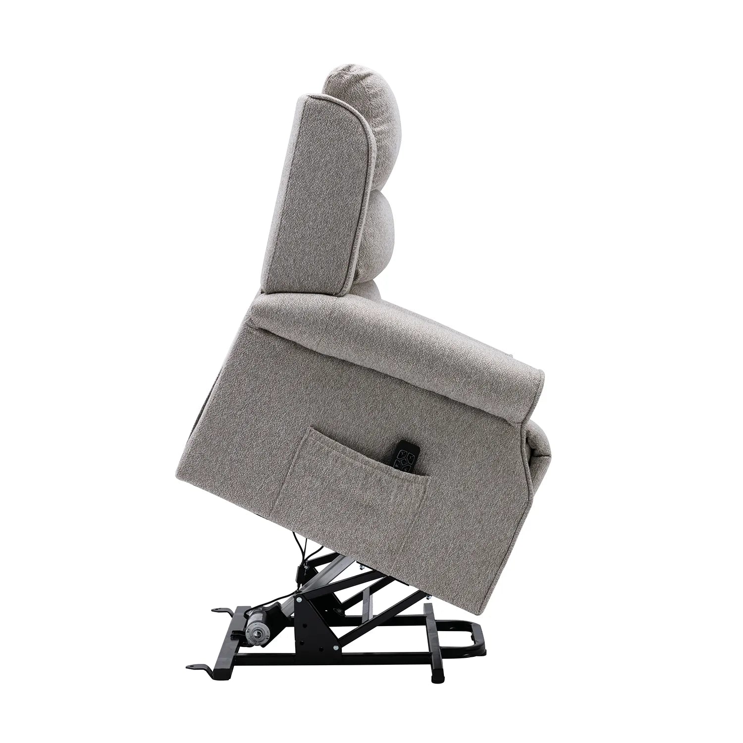 Hampshire Linen Fabric Dual Motor Riser Recliner Chair - Pendle Village Furniture