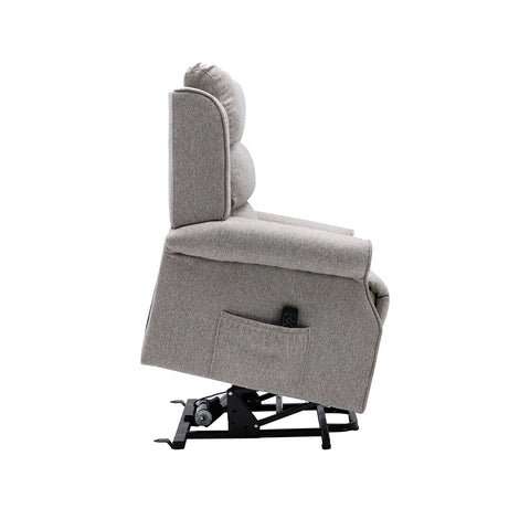 Hampshire Linen Fabric Dual Motor Riser Recliner Chair - Pendle Village Furniture