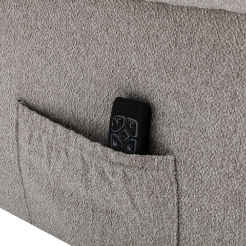 Hampshire Linen Fabric Dual Motor Riser Recliner Chair - Pendle Village Furniture