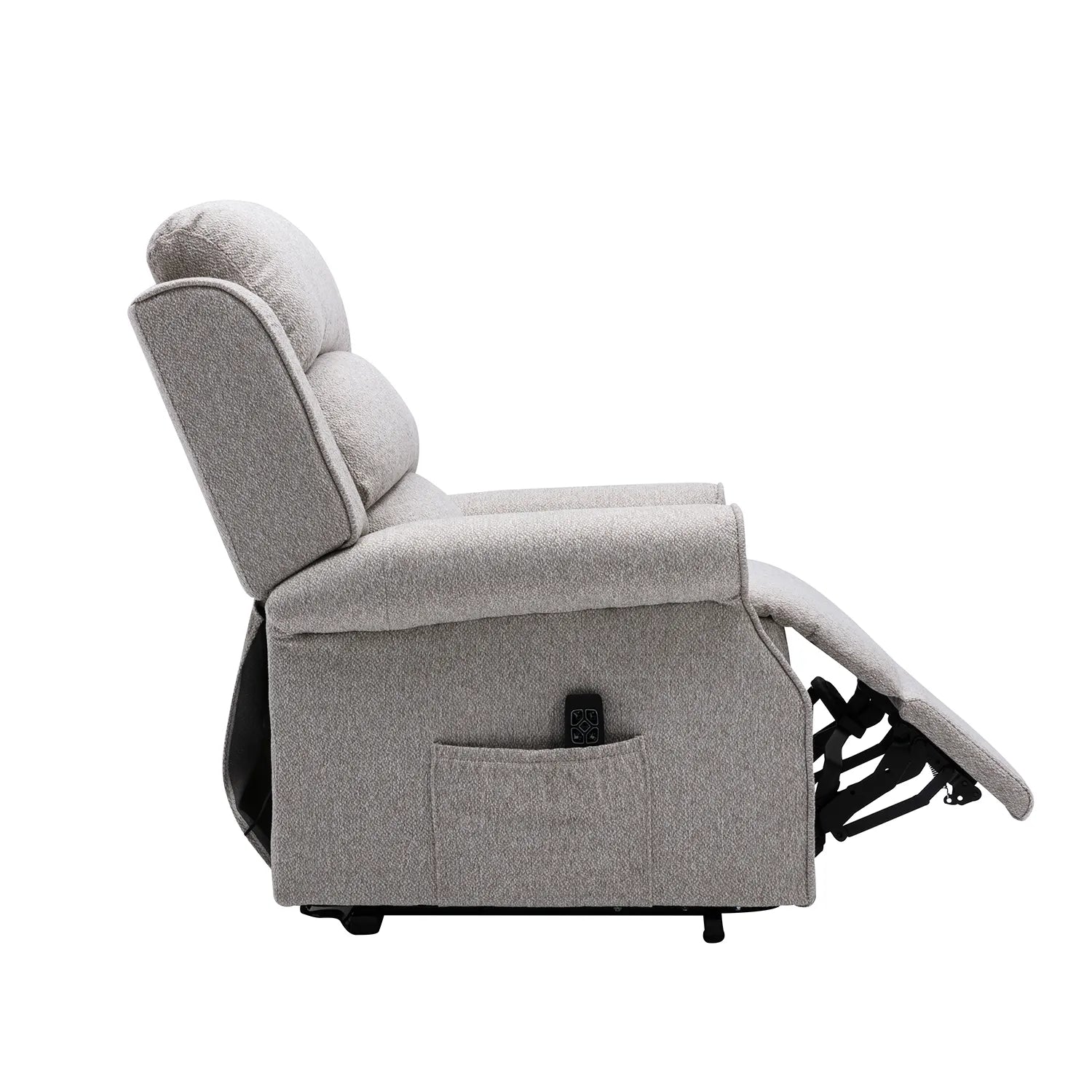 Hampshire Linen Fabric Dual Motor Riser Recliner Chair - Pendle Village Furniture