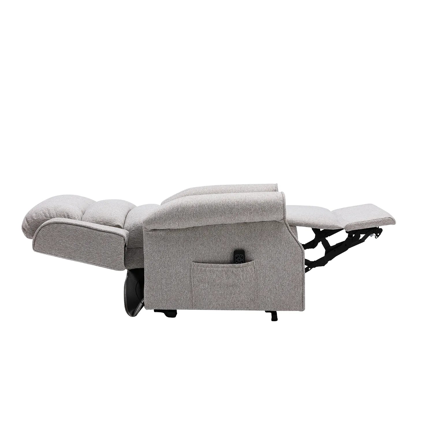 Hampshire Linen Fabric Dual Motor Riser Recliner Chair - Pendle Village Furniture
