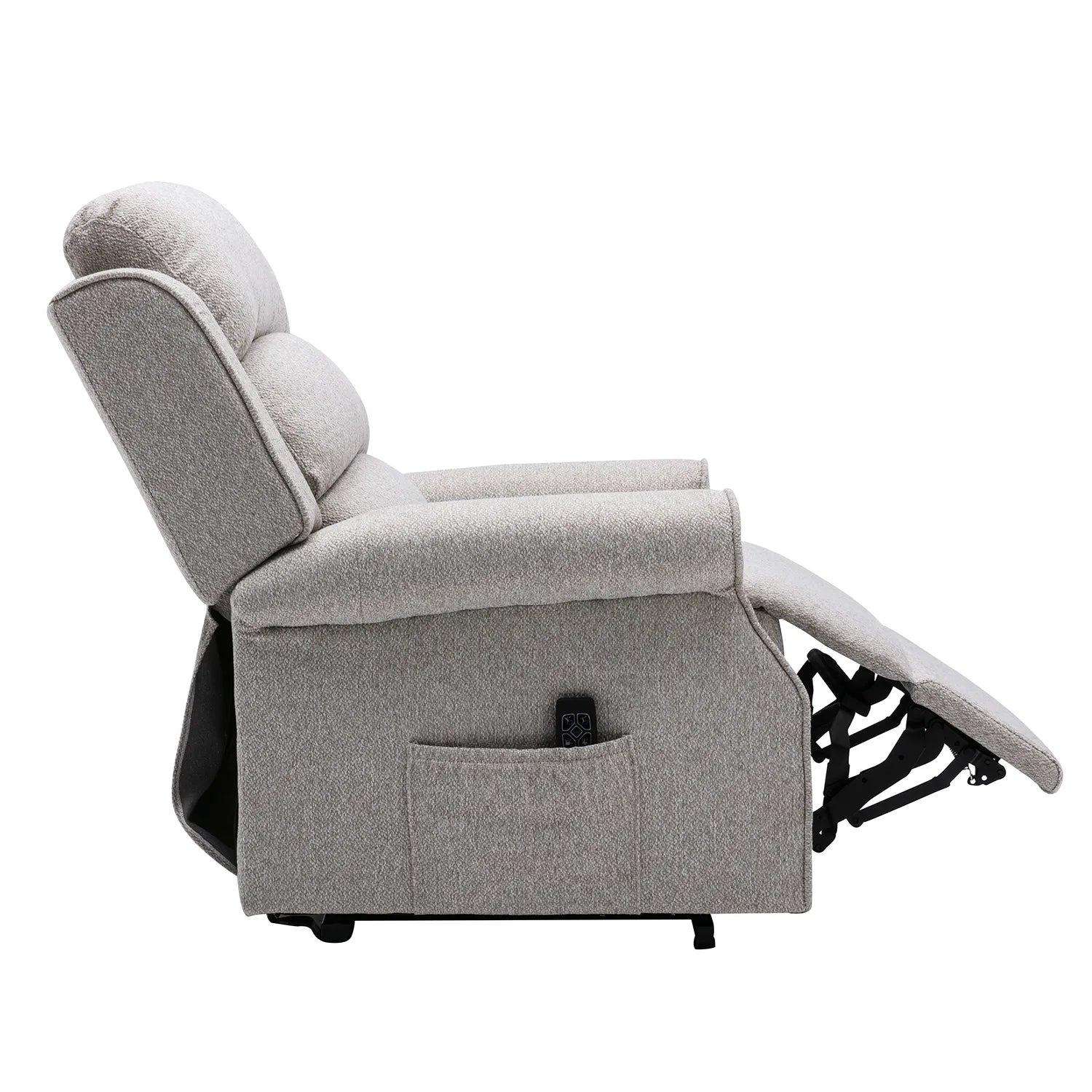Hampshire Linen Fabric Dual Motor Riser Recliner Chair - Pendle Village Furniture