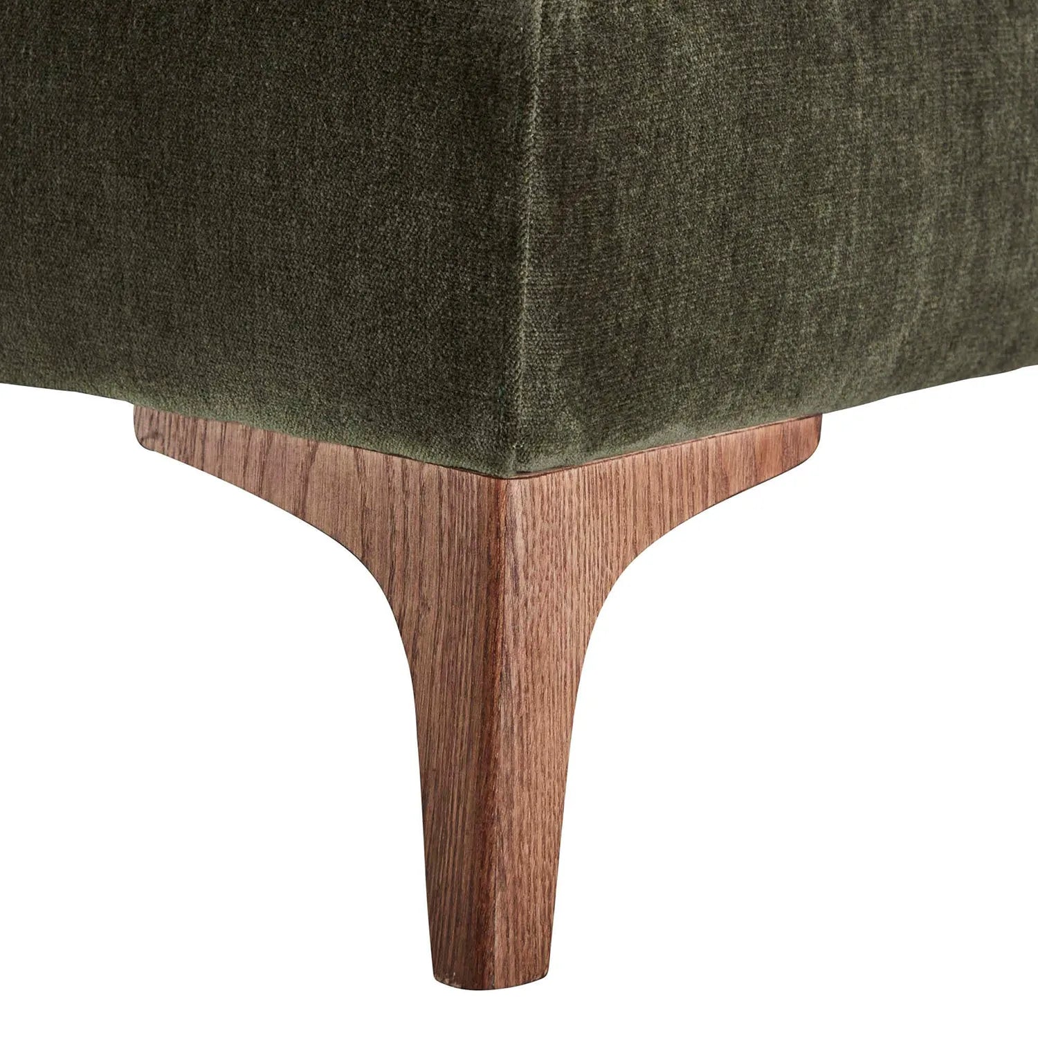 Harrison Conifer Green Fabric Right Hand Chaise Sofa