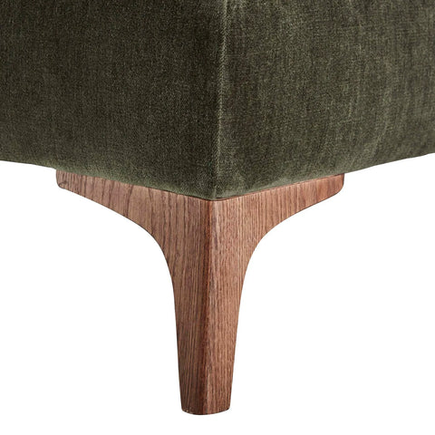 Harrison Conifer Green Fabric Right Hand Chaise Sofa