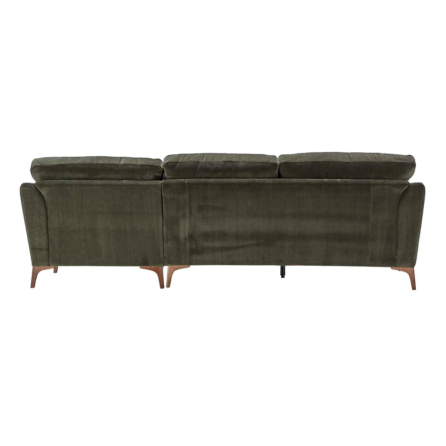 Harrison Conifer Green Fabric Right Hand Chaise Sofa
