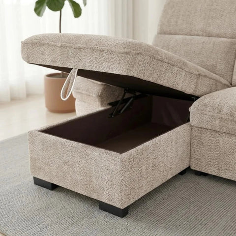 Integrated storage feature for added functionality.