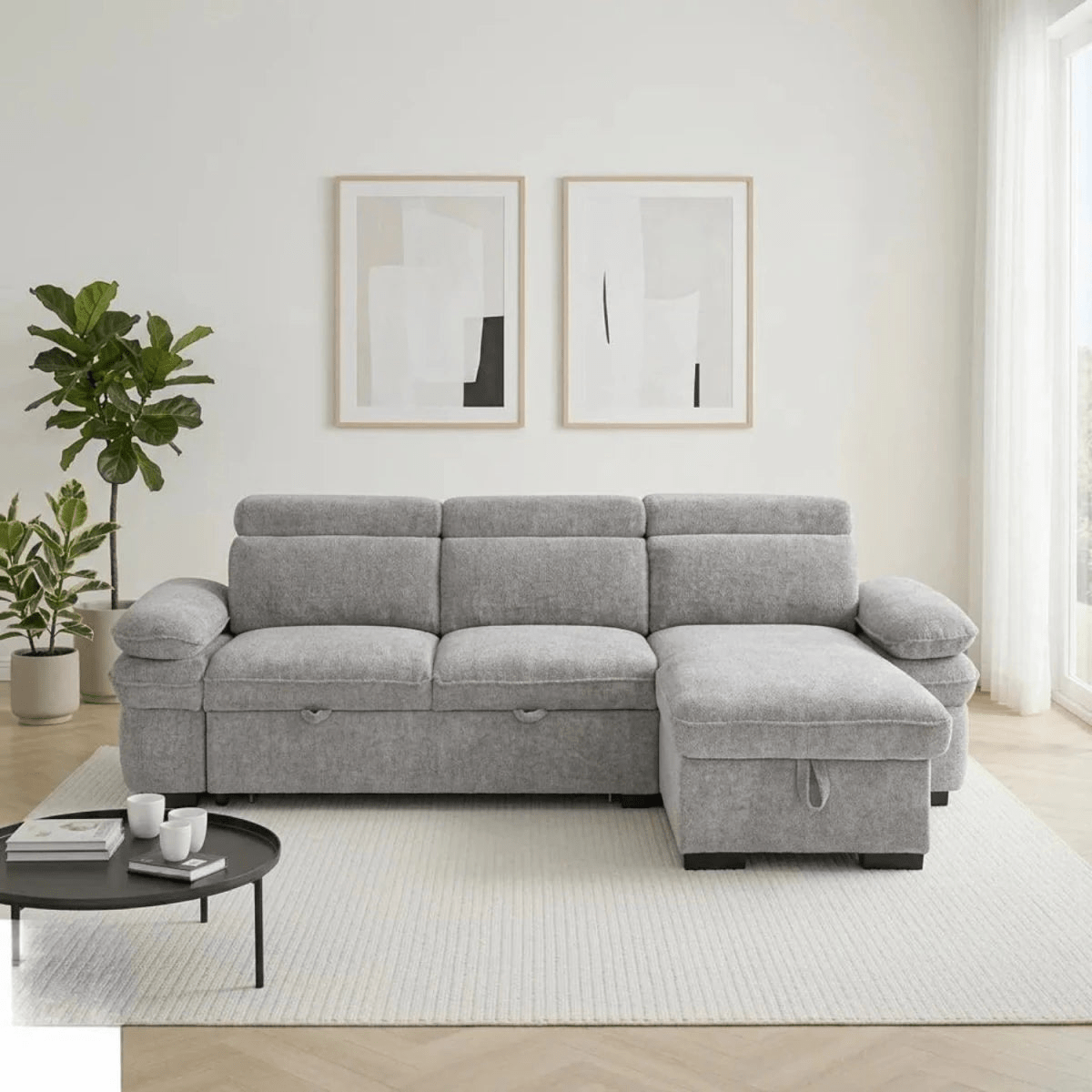 Hayden Sofabed Grey Universal Corner Sofa