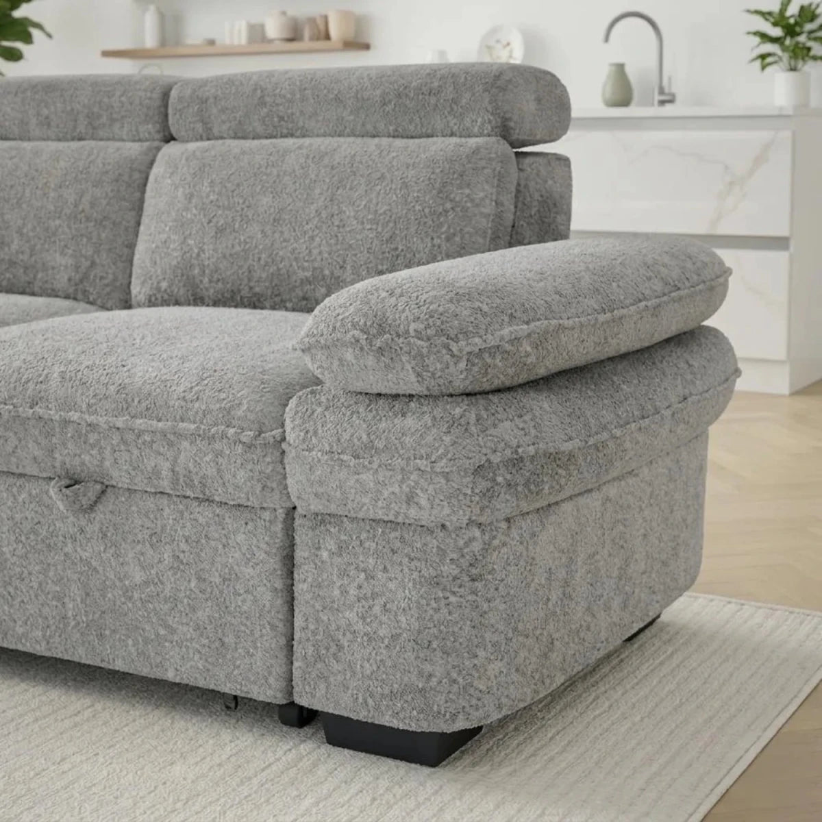 Adjustable headrests and armrests for personalized comfort.
