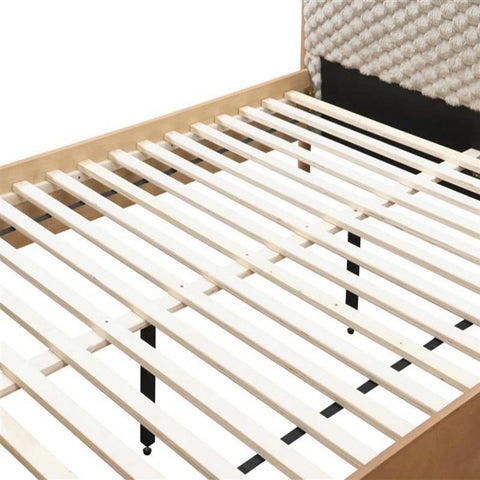 Solid wooden structure providing strength stability and support.