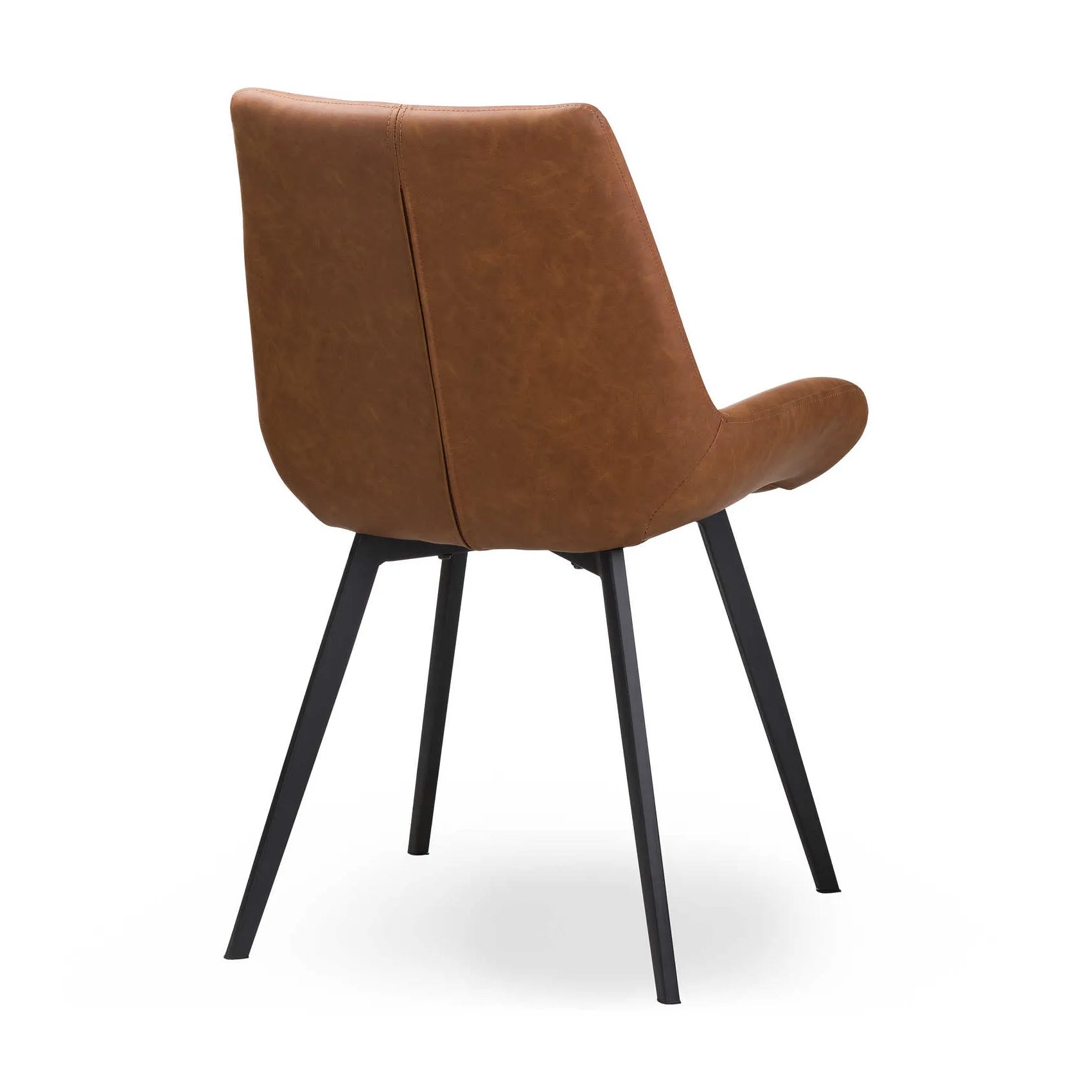 Walker Tan Faux Leather Dining Chairs – Set of 4 - Pendle Village Furniture
