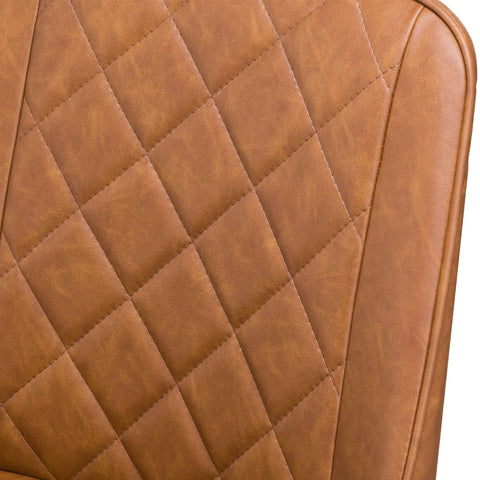 Jenson Tan Faux Leather Dining Chairs – Set of 4 - Pendle Village Furniture