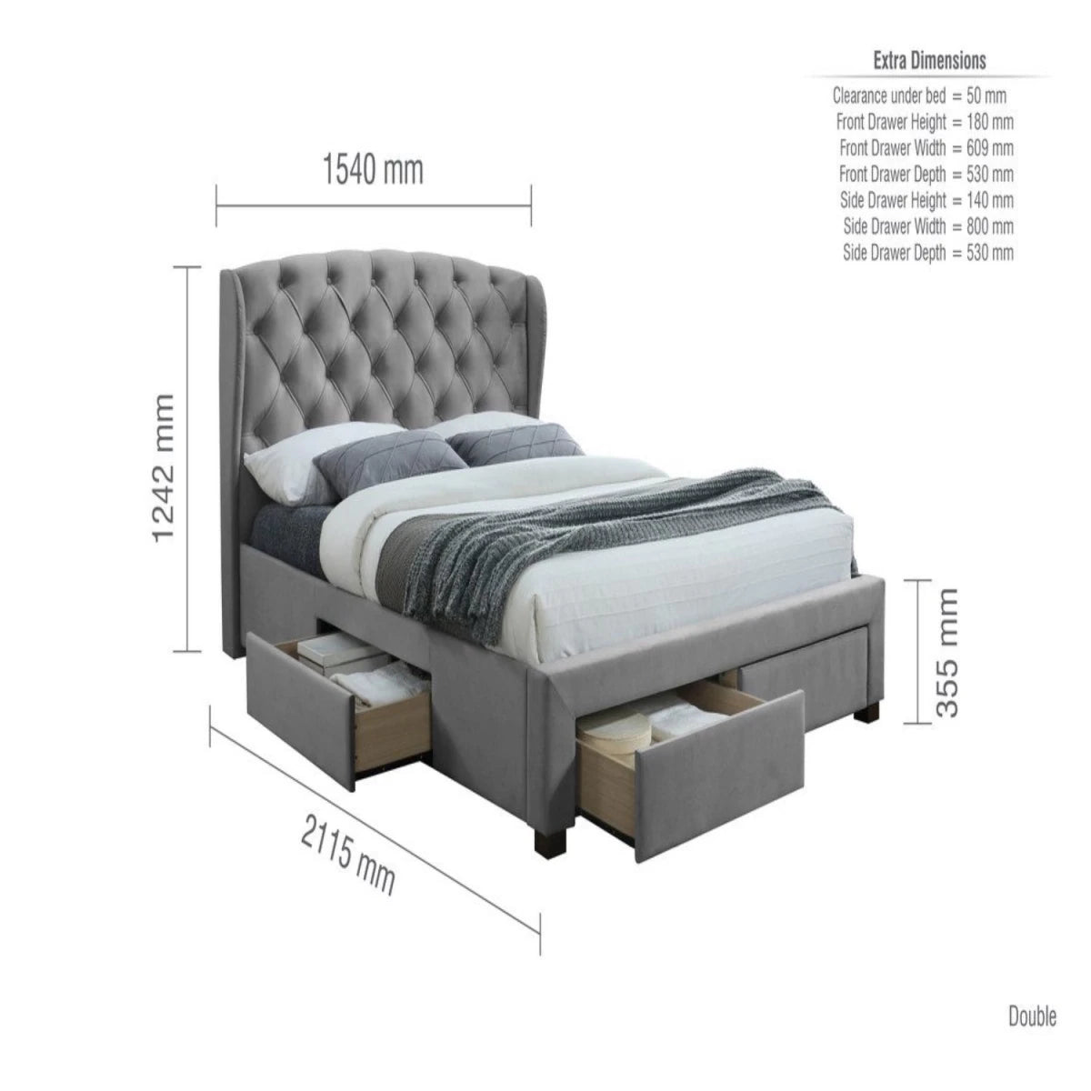 Well proportioned design for balanced placement.