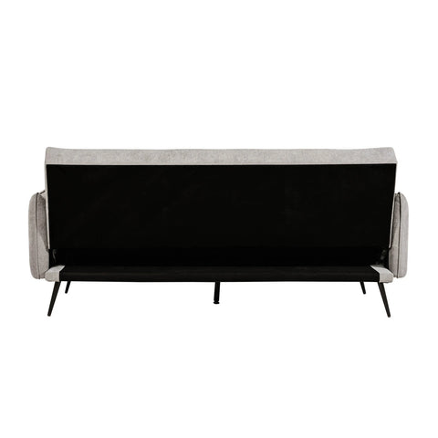 Hull Grey Fabric Click Clack Sofa Bed - Back View of Sofabed 