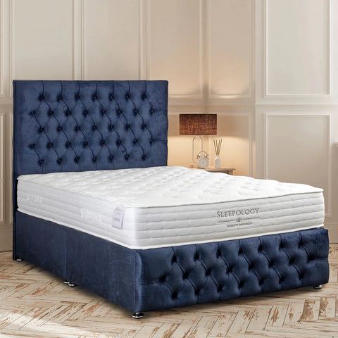 Sleepology mattress with knitted fabric cover