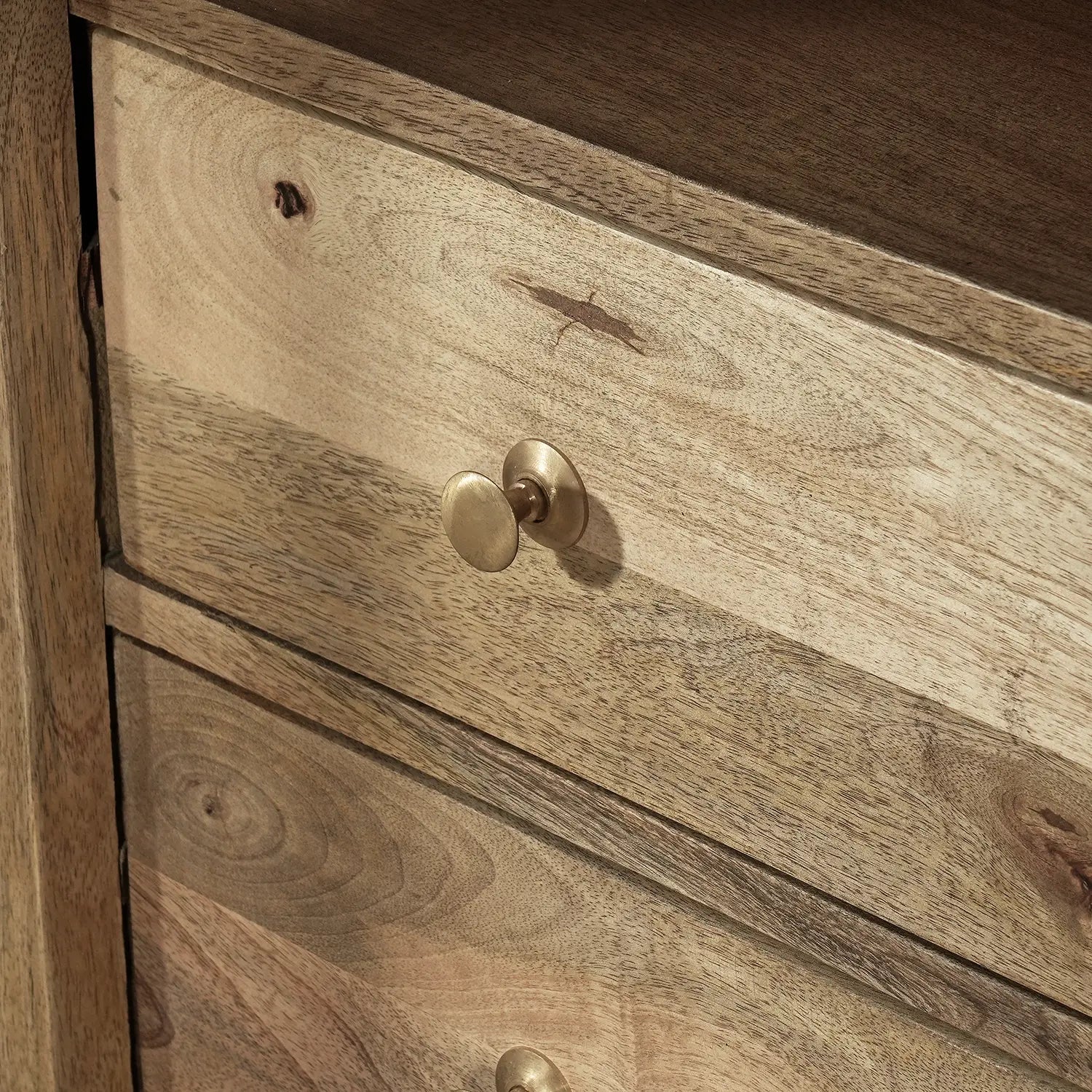 Iconic Designer Whitewash Wooden 2 Door Glass Cabinet, also available in Black - Drawer Handle