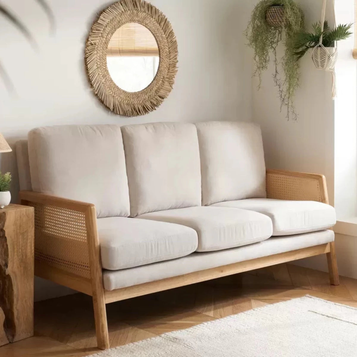 Modern sofa set with stylish and comfortable seating.
