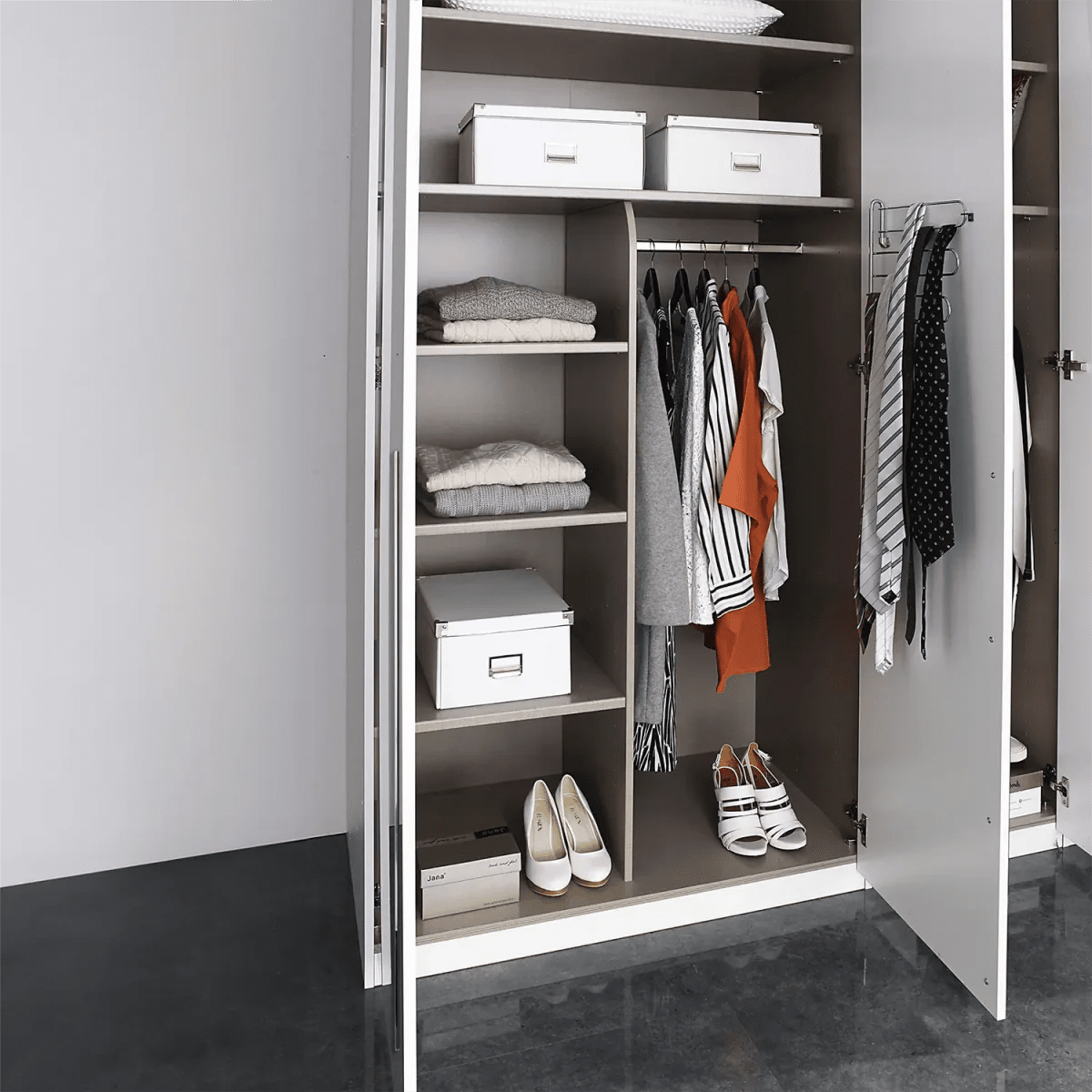 Interior Division 3 Shelve - Extras Orange - Styled in a Living Room