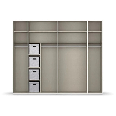 Interior Division With 4 Fabric Boxes - Extras Black- Interior View