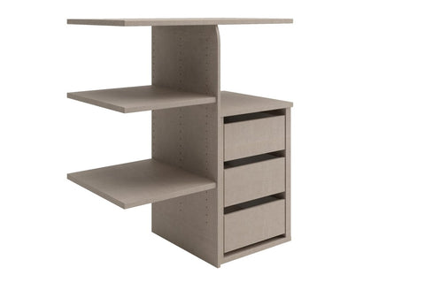 IInterior Drawer With Shelves - Extras Black