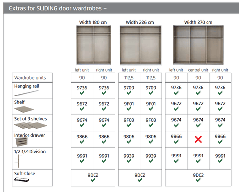 Mali Silk Grey & Mirror Sliding Door Wardrobe - Pendle Village Furniture