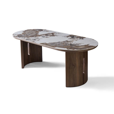 Izabella Walnut & Pandora Dining Table - W200cm