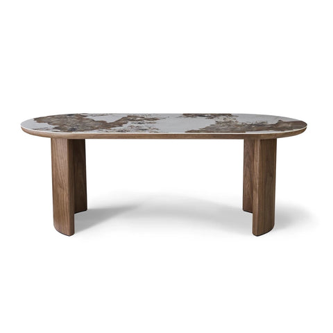 Izabella Walnut & Pandora Dining Table - W200cm