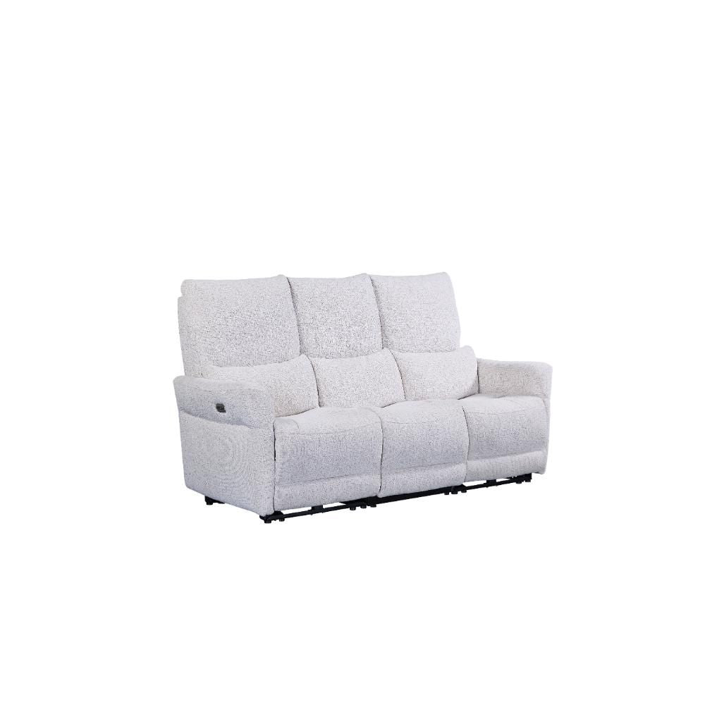 Jenson Biscuit Fabric 3 Seater Power Recliner Sofa - Pendle Village Furniture