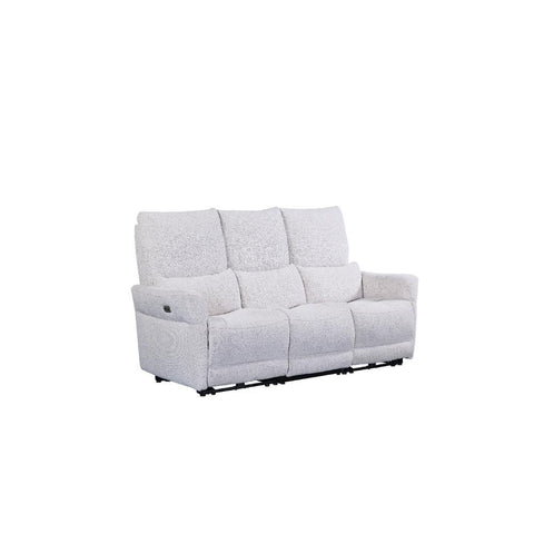 Jenson Biscuit Fabric 3 Seater Power Recliner Sofa - Pendle Village Furniture