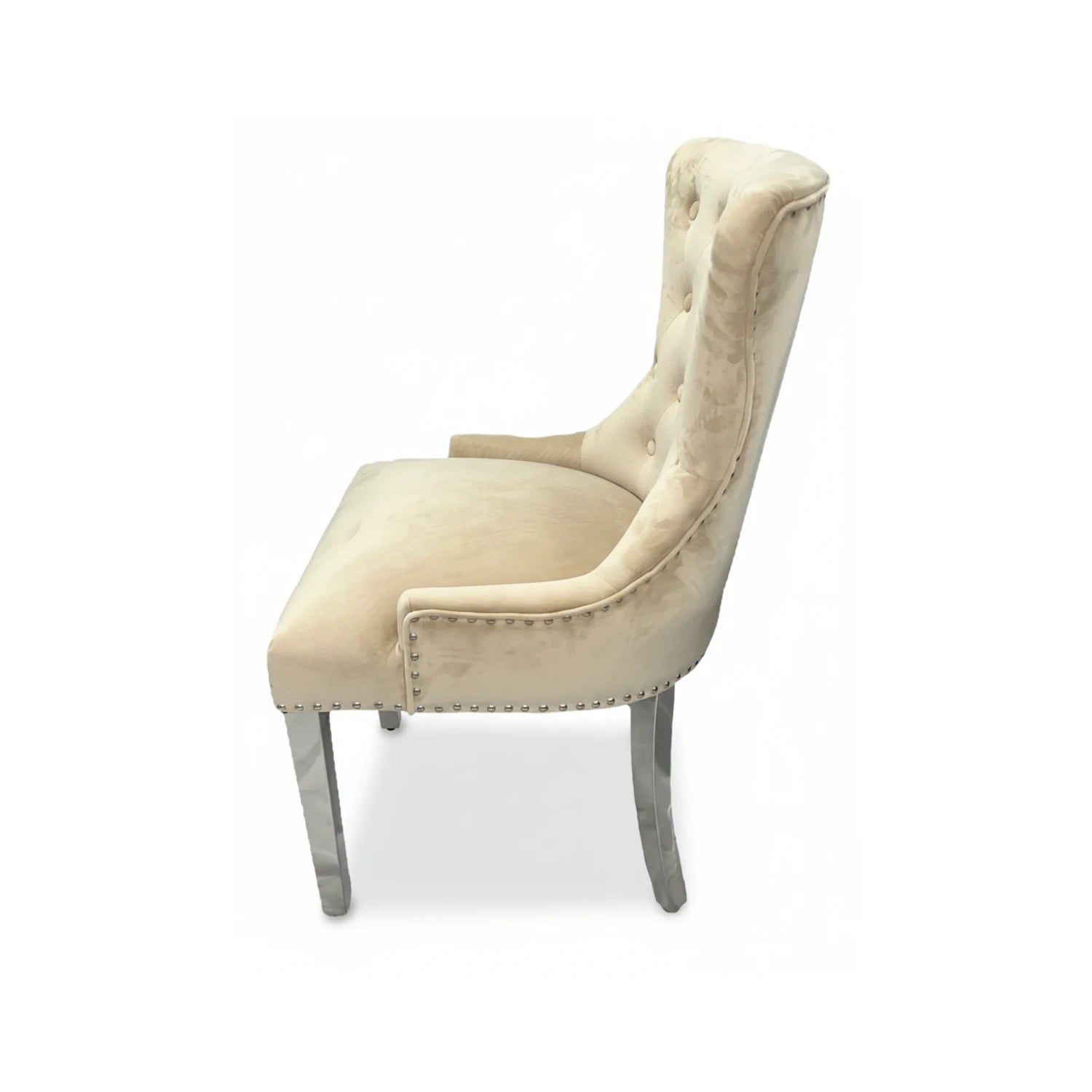 Arianna Cream Marble Top Dining Table with Jessica Chairs Set - Pendle Village Furniture