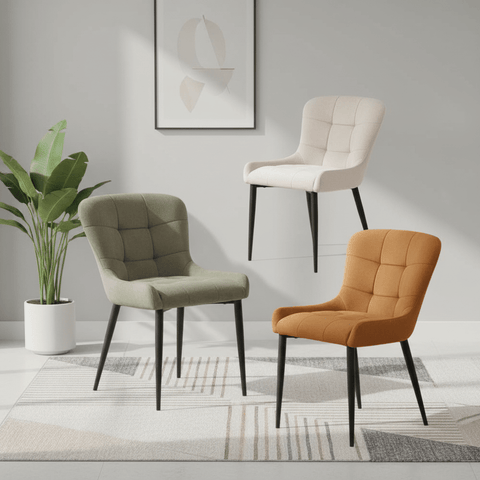 Jose Velvet Fabric Dining Chairs - Set of 4, 6 or 8