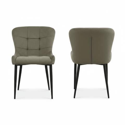 Jose Velvet Fabric Dining Chairs - Set of 4, 6 or 8