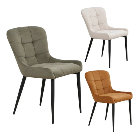 Jose Velvet Fabric Dining Chairs - Set of 4, 6 or 8