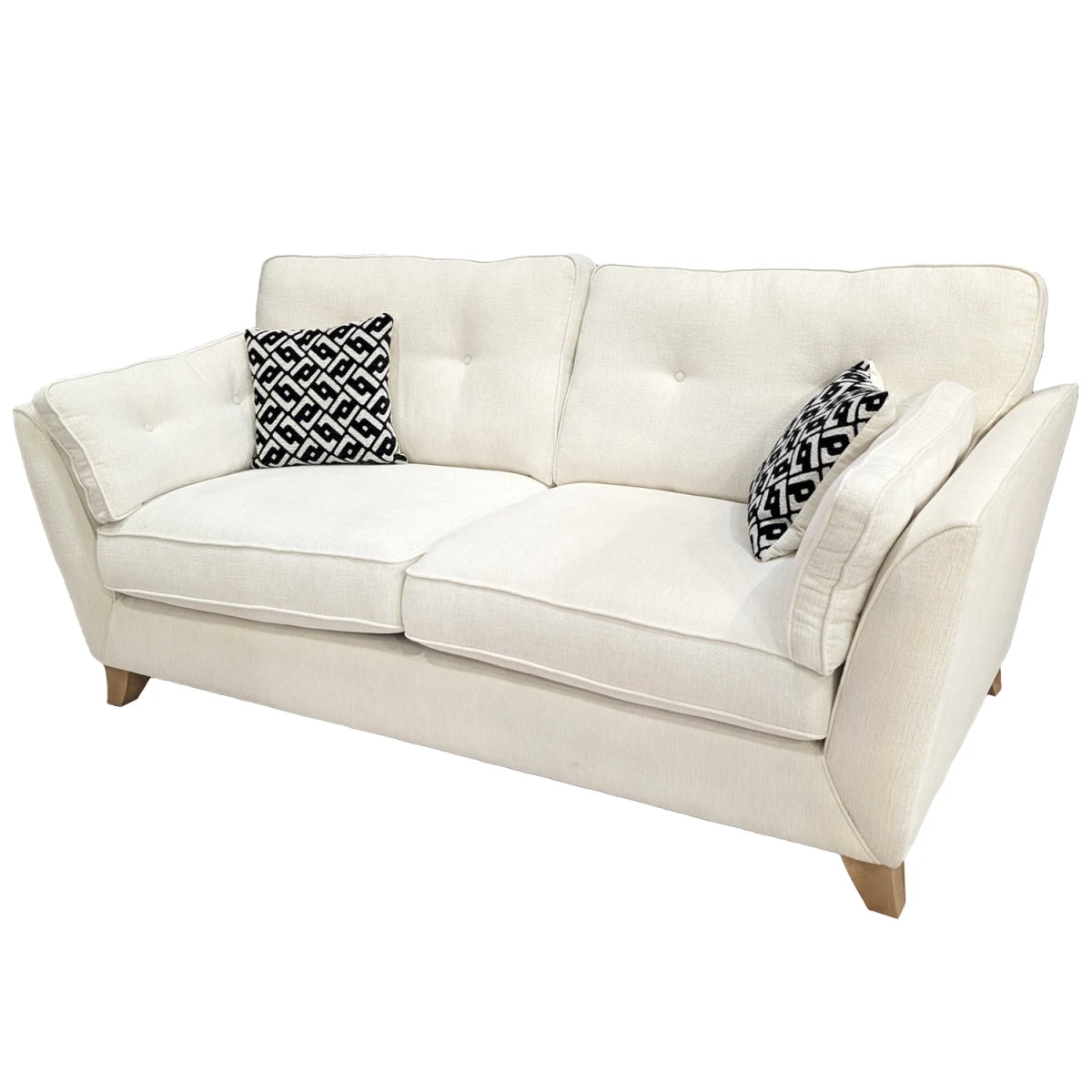 Comfortable 2 seater sofa with deep cushions and elegant finish.