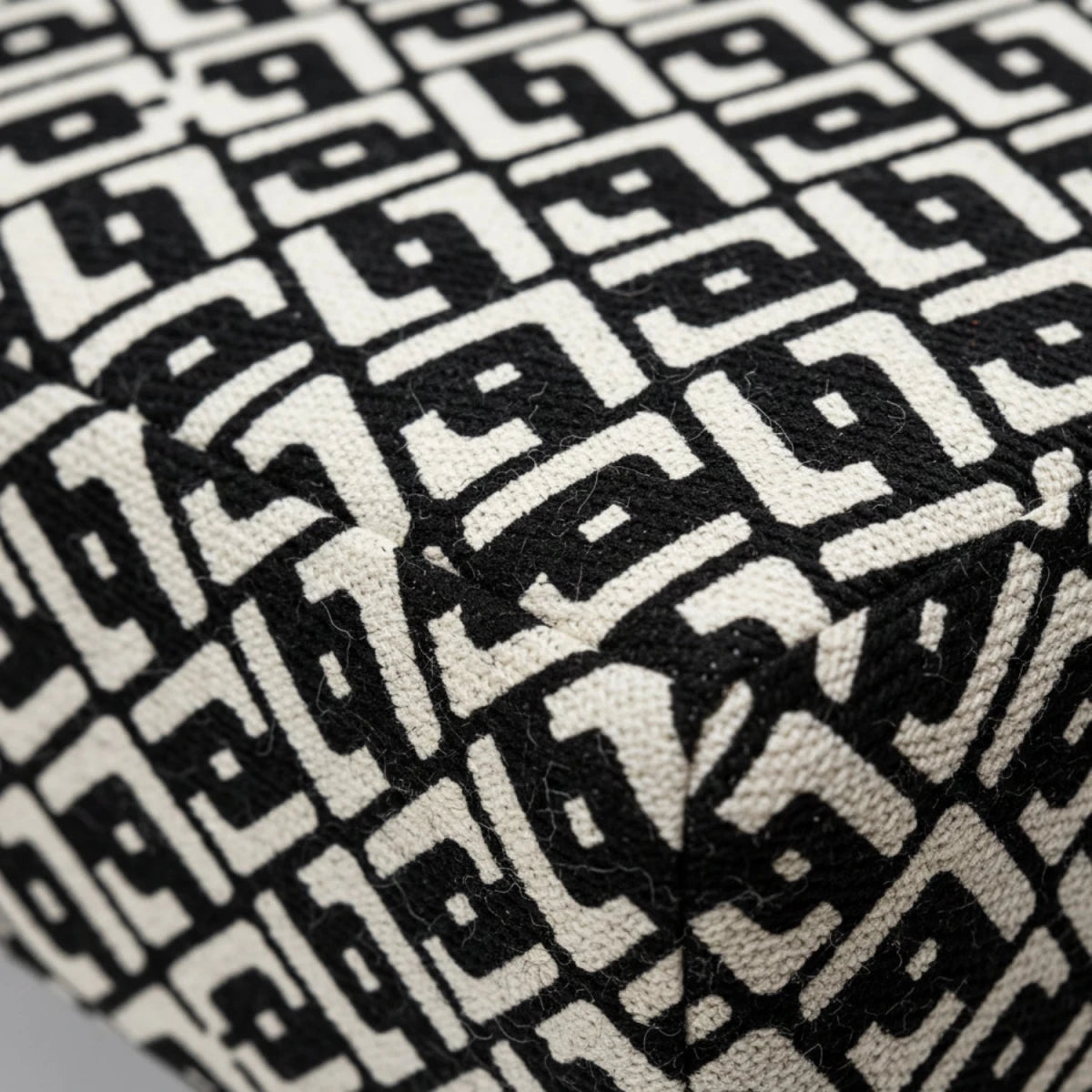 Durable fabric upholstery with refined texture and elegant look.