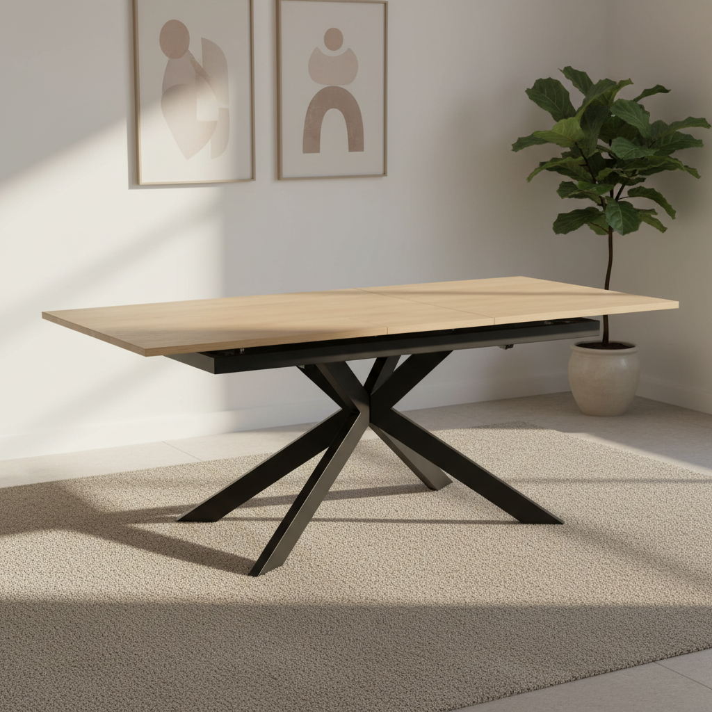 Julian Oak Effect Extending Dining Table 160-200cm