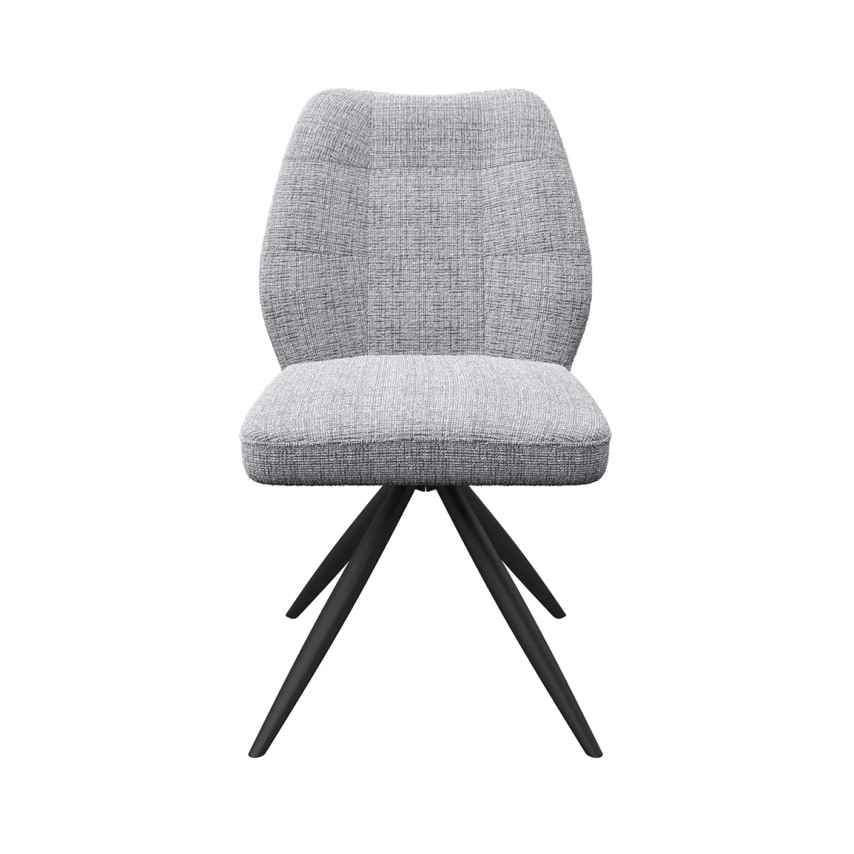 Julio Grey Fabric Swivel Dining Chairs – Available in Set of 2,4, 6 and 8