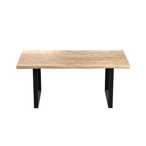 Jupiter Acacia Live Edge 180cm Dining Table with U Leg Base