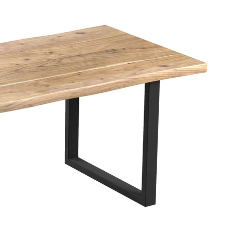 Jupiter Acacia Live Edge 180cm Dining Table with U Leg Base