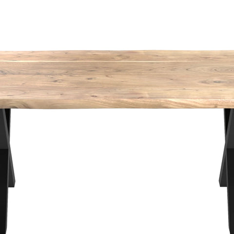 Jupiter Acacia Live Edge 180cm Dining Table with X Leg Base