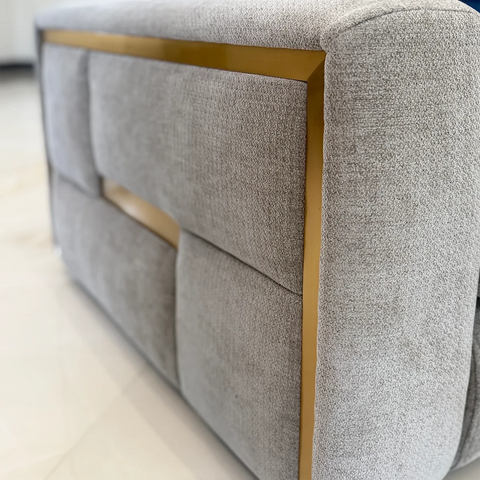 Juvion Luxe Grey 2 Seater Sofa