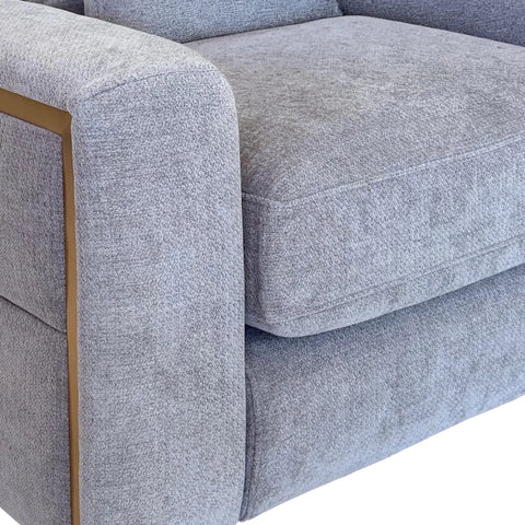 Juvion Luxe Grey 2 Seater Sofa