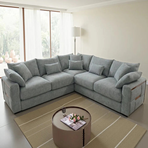 Contemporary corner sofa creating a premium living space.