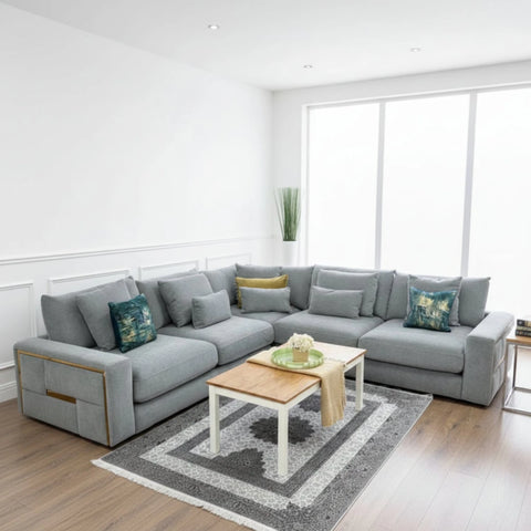 Contemporary corner sofa creating a premium living space.