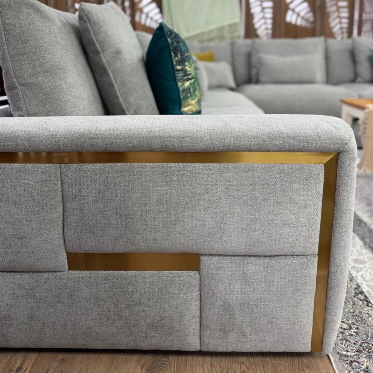 Large corner sofa ideal for family gatherings and lounging.