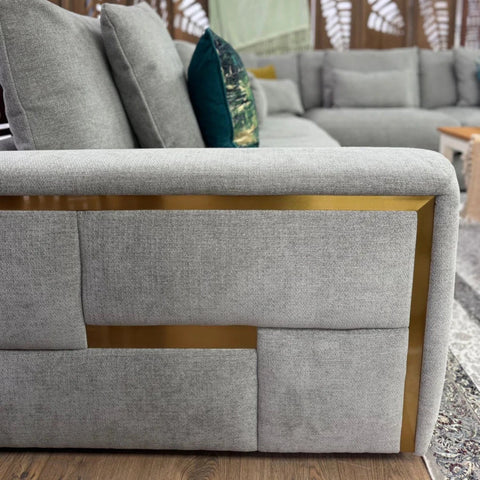 Large corner sofa ideal for family gatherings and lounging.