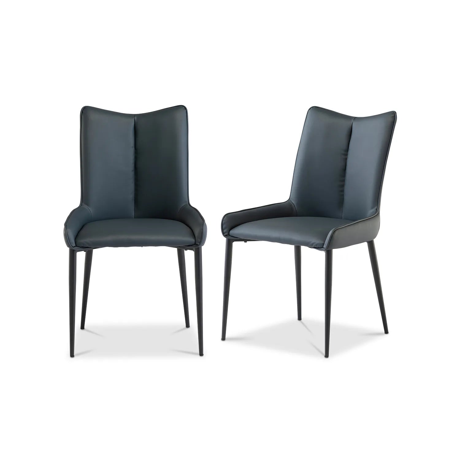 Kabana Teal Faux Leather Dining Chair – Set of 4 - Pendle Village Furniture