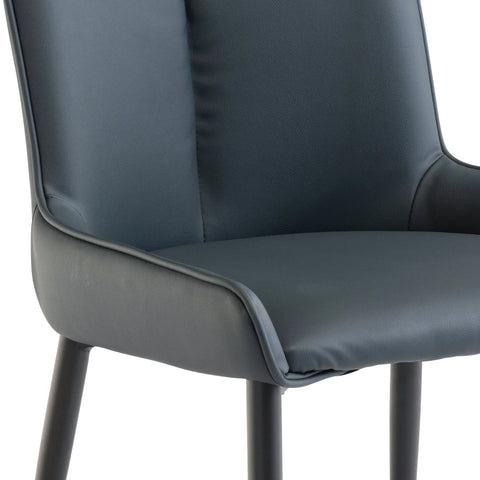 Kabana Teal Faux Leather Dining Chair – Set of 4 - Pendle Village Furniture