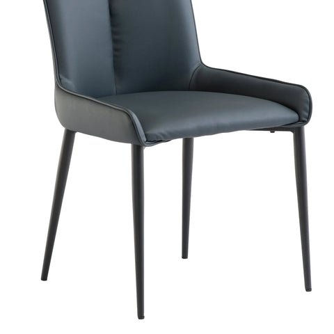 Kabana Teal Faux Leather Dining Chair – Set of 4 - Pendle Village Furniture