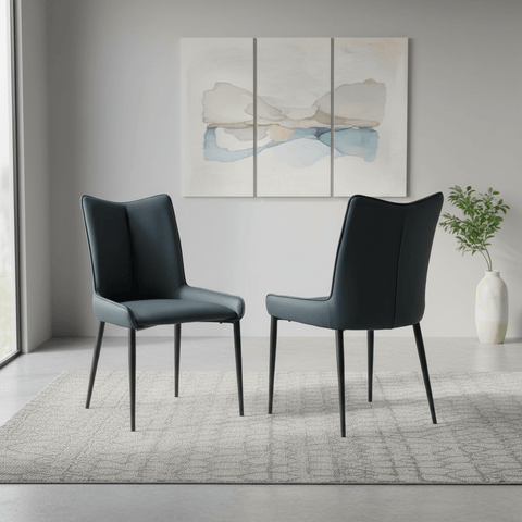 Kabana Teal Faux Leather Dining Chair – Set of 4