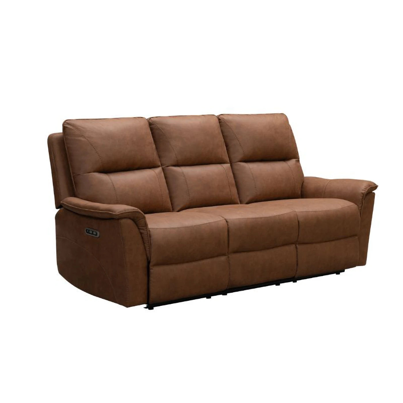 Keswick Tan Fabric 3 Seater Sofa – Fixed or Power Recliner - Pendle Village Furniture